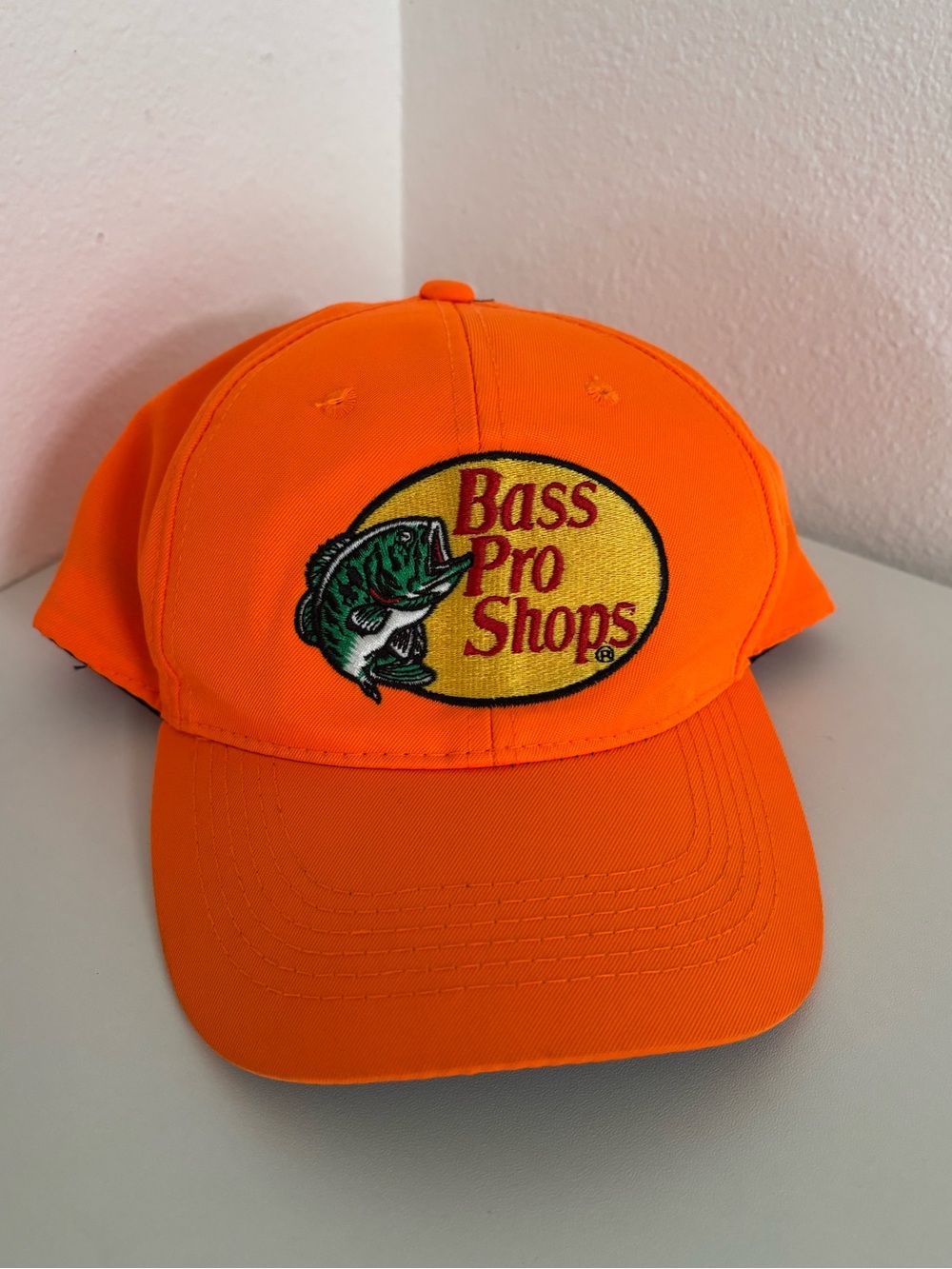 Neon Orange Bass Pro Shop hat